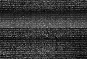 No TV signal on retro televisor, interference, television noise. Static tv noise, bad tv signal, black and white. Television noise, interfering signal. Blank video glitch vector texture.