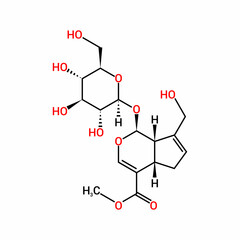 chemical structure of Geniposide (C17H24O10)