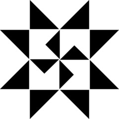Barn quilt symbol icon
