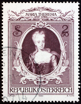 Postage stamp Austria 1980 Maria Theresa, Empress of Austria