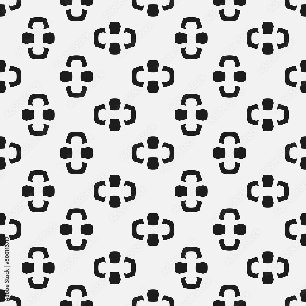 Poster abstract and unusual polka dots in black and white colors. vector.