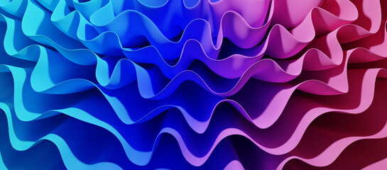 abstract background with curves in blue, turquoise and pink