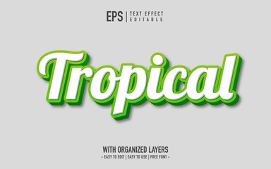 green and white text effect in 3d style