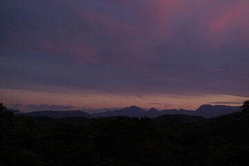 sunset in the mountains,(northerm)