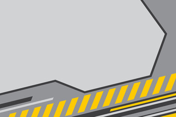 Futuristic background with yellow security lines striped pattern and some copy space area