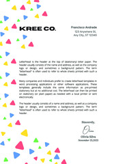 Colorful Company Business Letterhead