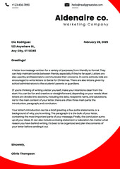 Creative Modern Business Marketing Letterhead