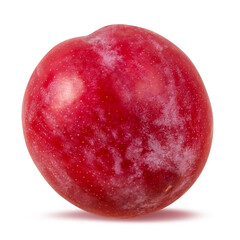 Plum isolated on white background with clipping path