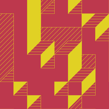 Implementation of Edward Zajec&rsquo;s &ldquo;Il Cubo&rdquo; from 1971. Essentially a Truchet tile set of 8 tiles and rules for placement art illustration
