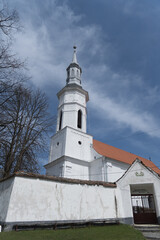 Fototapeta na wymiar Racos Reformed Church, Racos Village, Brasov, Romania 