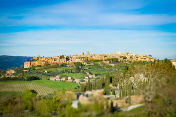 Obraz premium view of town umbria country