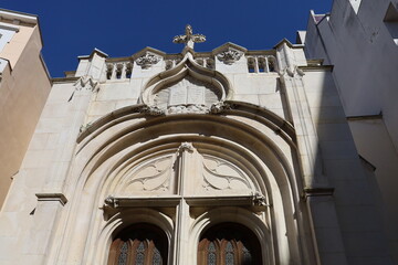 Temple protestant, vue de l'extérieur, ville de Vichy, département de l'Allier, France