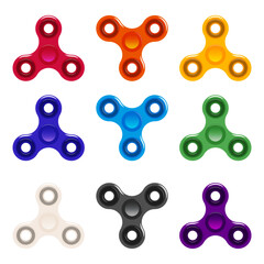 a set of a colorful Spinners or Fidget Spinner