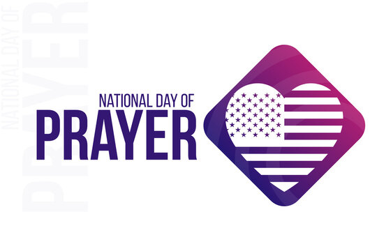 National Day Of Prayer. Vector Illustration. Holiday Poster.