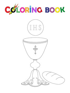 Malvorlage Kelch Und Hostie | Coloring and Malvorlagan