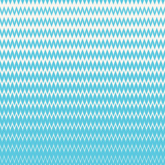 Vector seamless pattern with halftone zigzag stripes. Abstract geometric background with wavy horizontal zig zag lines. Blue and white chevron texture. Modern pattern with gradient transition effect