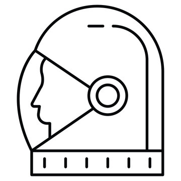 space helmet Vector icon which is suitable for commercial work

