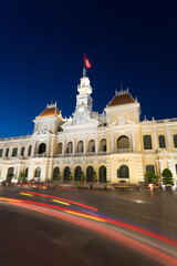 Obraz premium Ho Chi Minh City Hall Hotel de Ville Saigon Vietnam