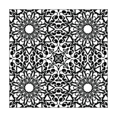 Mandala seamless pattern floral ornament