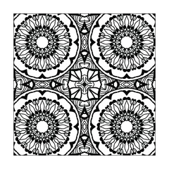Mandala seamless pattern floral ornament