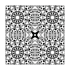 Mandala seamless pattern floral ornament