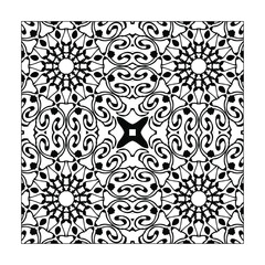 Mandala seamless pattern floral ornament