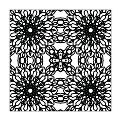 Mandala seamless pattern floral ornament