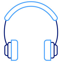 Headphones Earphone Vector icon which is suitable for commercial work

