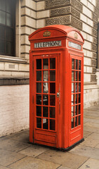 Budka telefoniczna w Londynie  - obrazy, fototapety, plakaty