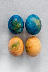 blue and easter eggs, easter decotation
