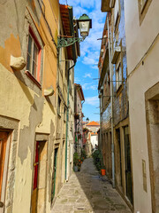 Narrow street oldtown Porto travel
