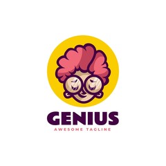 Vector Logo Illustration Woman Simple Mascot Style