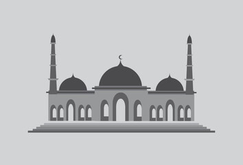 Mosque icon vector Illustration design template. vector illustration for use in banners, web, posters and e-business. vector illustration