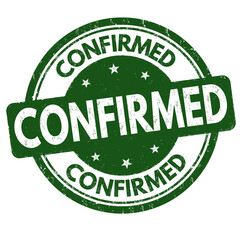 Confirmed grunge rubber stamp