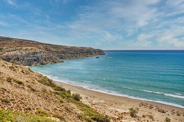 Fototapeta na wymiar Komos beach Crete