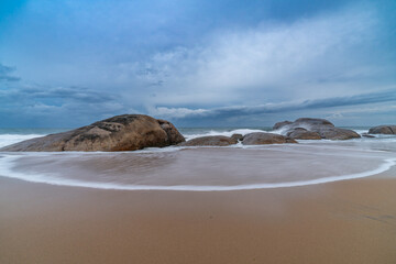 beautiful sunset over the Indian Ocean Sri Lanka