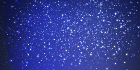 Vector sparkles on a transparent background. Christmas light effect. Sparkling magical dust particles.