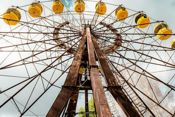 The Ferris Wheel in Pripyat amusement park Chornobyl