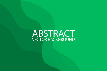 abstract green wave background.Dynamic shapes composition. Vector illustration