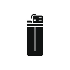 Gas lighter icon flat style isolated on white background. Vector illustration