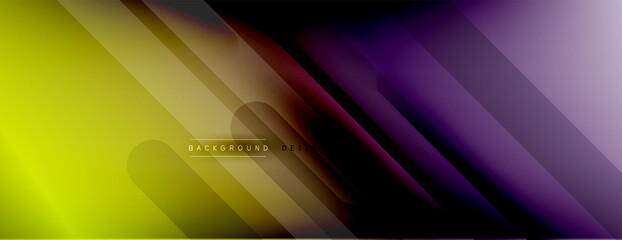 Abstract background - lines composition created with lights and shadows. Technology or business digital template. Trendy simple fluid color gradient abstract background with dynamic