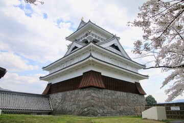 上山城の桜（山形県・上山市）