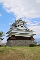 Obraz premium 上山城の桜（山形県・上山市）