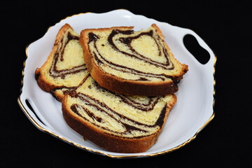 Cozonac, Romanian traditional Sponge Cake donuts,romanian homemade crullers 