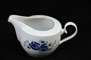 White ceramic creamer ,Milk jug,porcelain