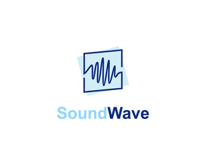 Sound wave logo with simple design