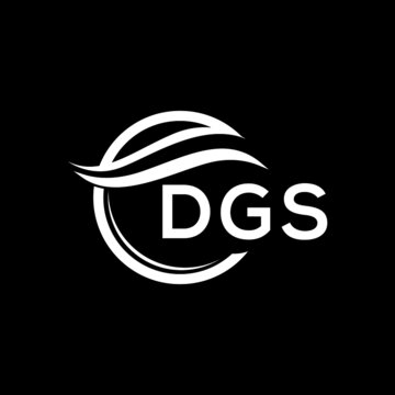 DGS letter logo design on black background. DGS  creative initials letter logo concept. DGS letter design.
