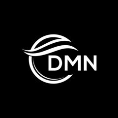 DMN letter logo design on black background. DMN  creative initials letter logo concept. DMN letter design.

