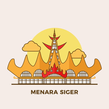 Menara Siger is one of the towers in Indonesian which is the icon of the zero point of the island of Sumatra.