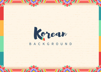 Vector of traditional Korean background